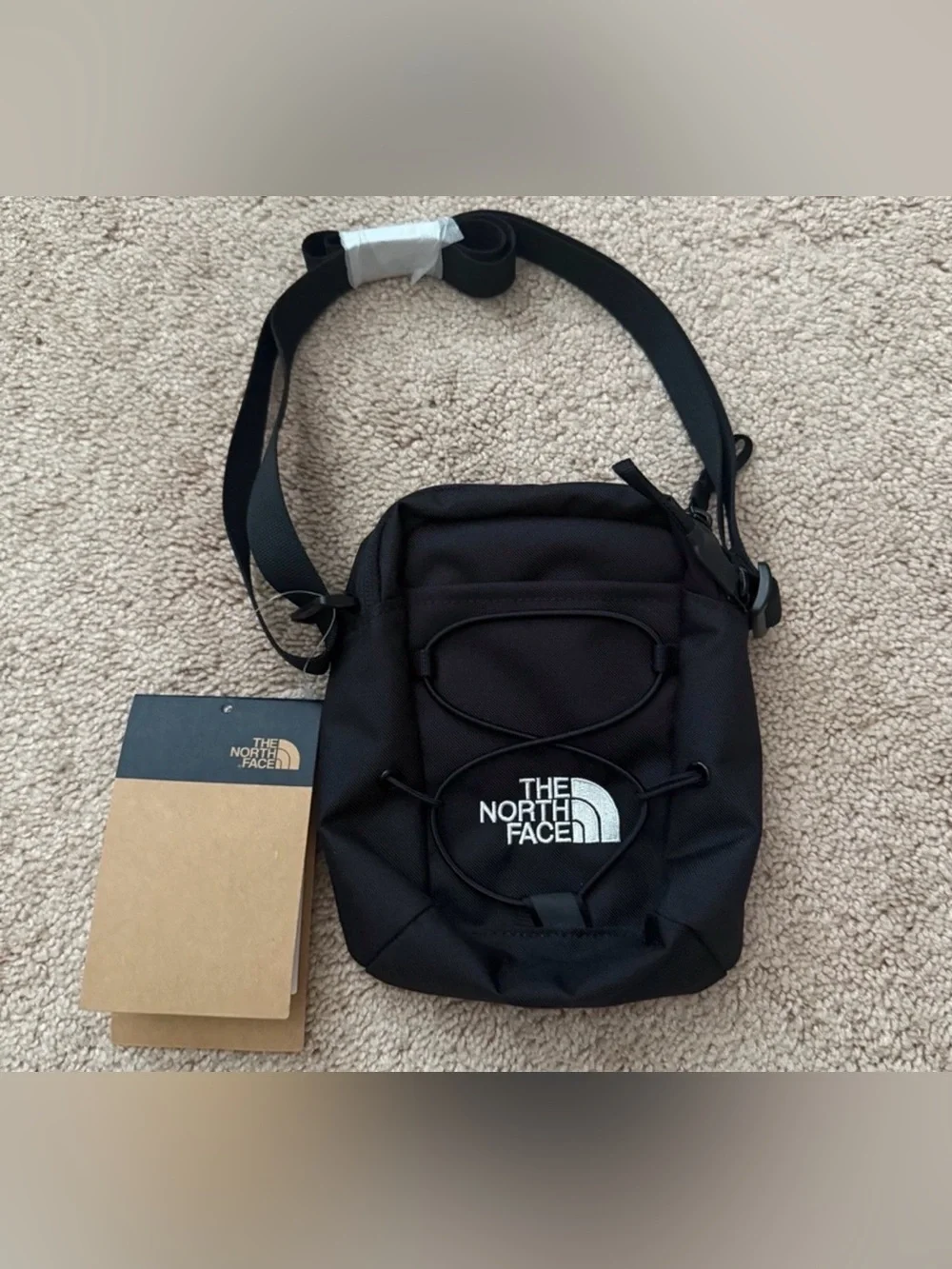 Brand New The North Face Black Compact Crossbody Shoulder Bag